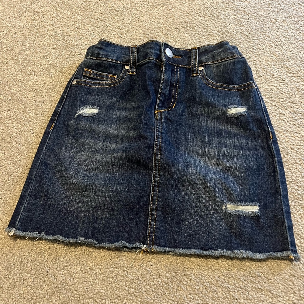 Joe’s Jeans Denim Skirt with Distressed Details, Size 10